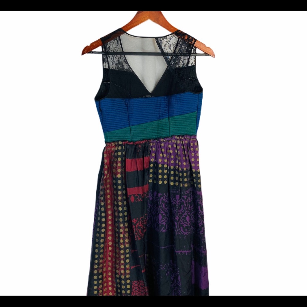 Anthropologie Niki Tlahajan Mixed Print Dress - Picture 8 of 11